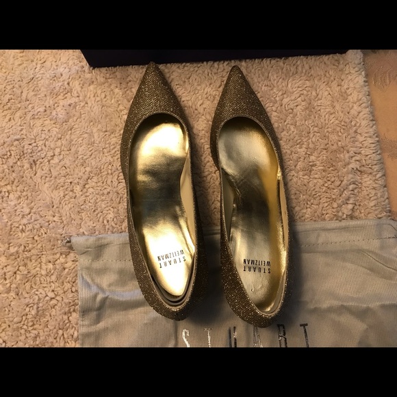 Stuart Weitzman Pocoglobe Platinum Noir Size 9N - Picture 11 of 13